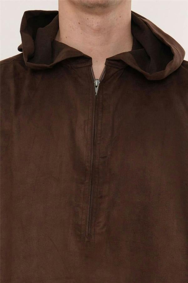Infinity Leather Men's Hooded Eid Moroccan Jubba Robe Ramadan Eid Thobe - HM12
