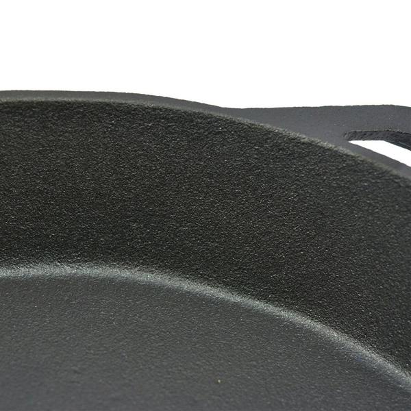 Toque Frying Pan Non Stick Cast Iron 30cm Steak Skillet Round BBQ Grill Camping