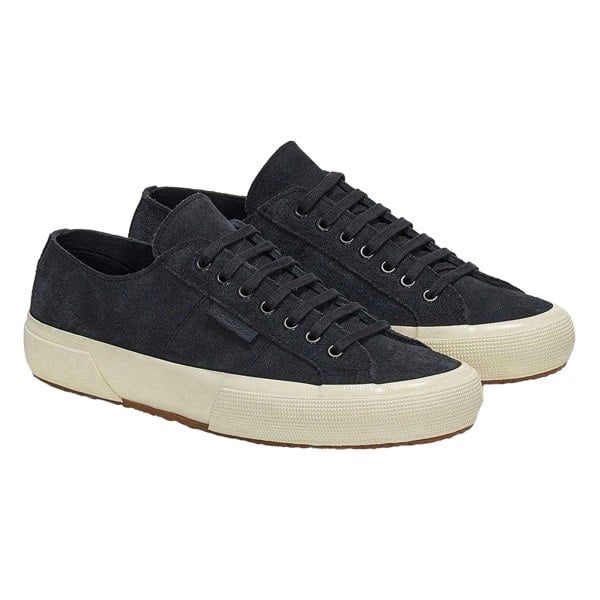 Superga Unisex Adult OG Flesh Out Suede Trainers - Navy/Off White