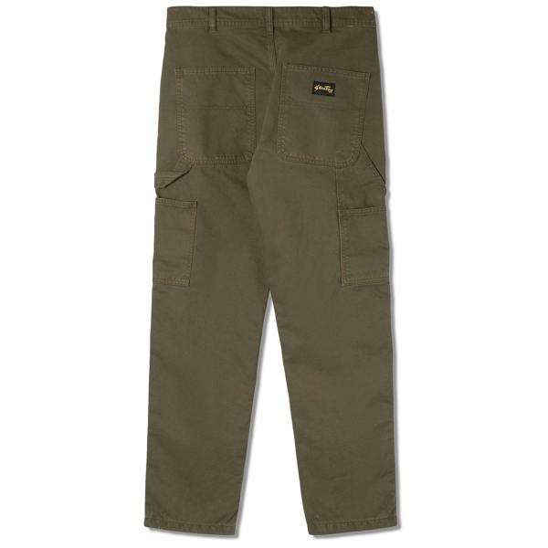 Rear view of Stan Ray 80s Painter Pant for Men in Olive Twill