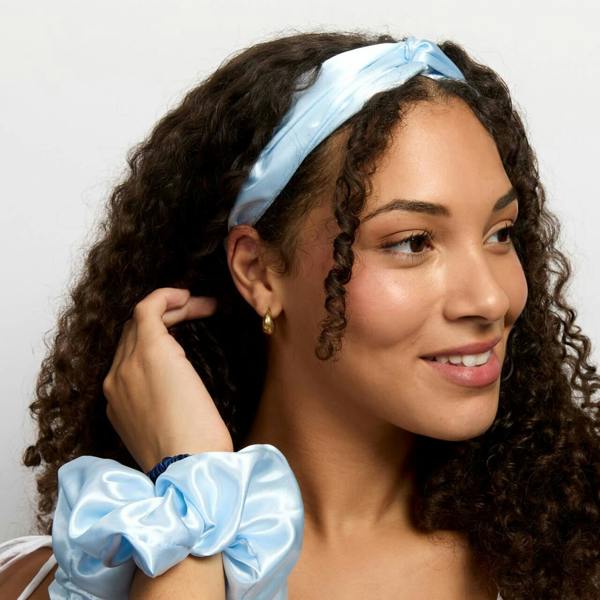Silver Cloud Beauty Silver Cloud Satin+ Headband Santorini Blue