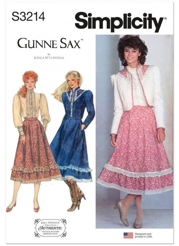 Simplicity Sewing Pattern 3214, Tops, Skirts, Jackets, Vintage Style for Women, H5 (6-8-10-12-14) - Intermediate