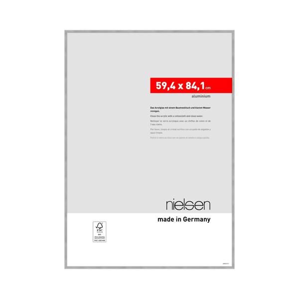 nielsen Atlanta Aluminium Picture Frame - Frosted Silver