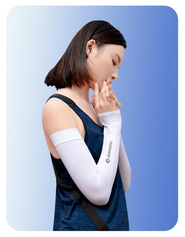Anniou Wholesale Antibacterial Uv Knitted Arm Sleeves