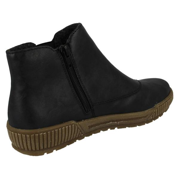 Rieker Ladies Rieker Fleece Lined Zip Fastening Ankle Boots N0751