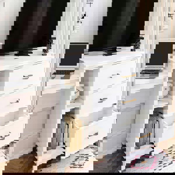 Dorel Home Westerleigh 3-in-1 Media Dresser White