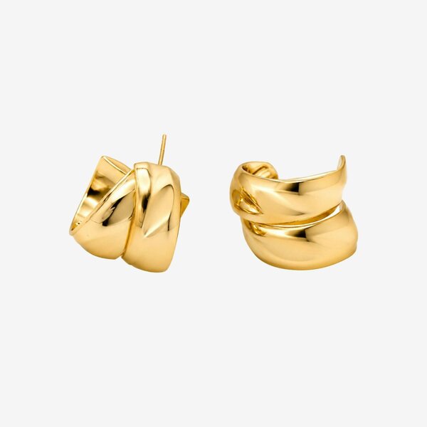 Uchi & Soto Kin Molten Gold Hoop Earrings