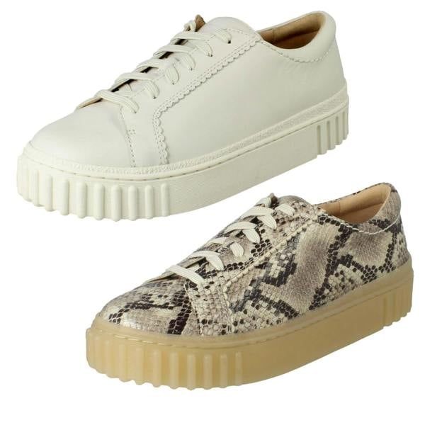 Clarks Ladies Clarks Chunky Sole Lace Up Casual Shoes Mayhill Walk