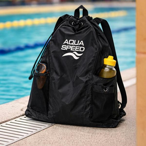 Aqua Speed Large Swim Storage Mesh Bag | Pool Equipment Mesh Bag with Ventilated Storage