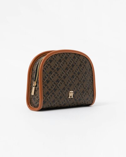 Tommy Hilfiger TH Icon Womens Mono Print Washbag - Black Mix