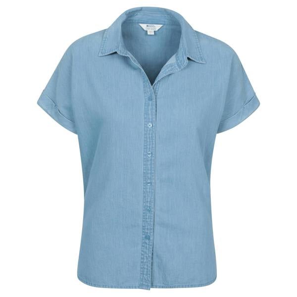 Mountain Warehouse Womens/Ladies Palm Plain Shirt - Blue - 