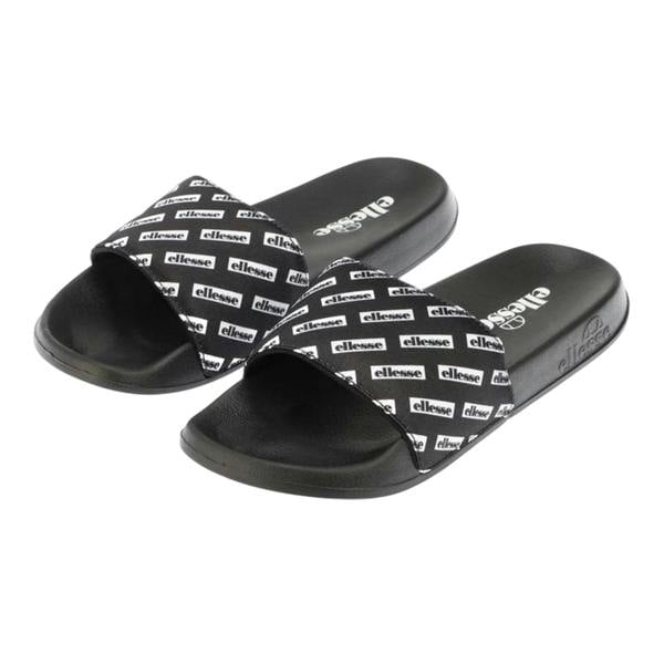 Ellesse Mens Morgans Slip-on Casual Flat Slides - Black - 