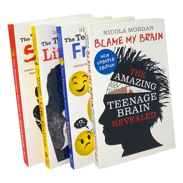 Nicola Morgans Teenage Guide 4 Book Set - Guide To Friends Guide To Stress Blame My Br..