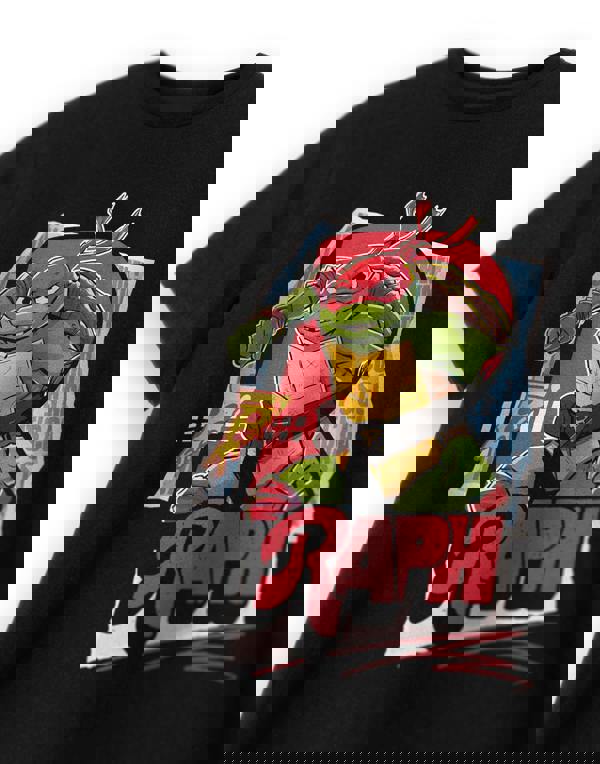 Teenage Mutant Ninja Turtles Boys Black Raph Short Sleeved T-Shirt