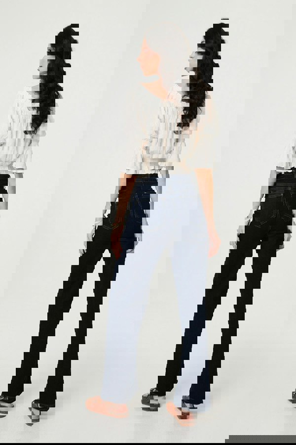 White | Textured Bardot Ruched Crop Top
