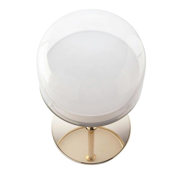 Angel Cerdá Table Lamp in Steel and Transparent Glass 8066