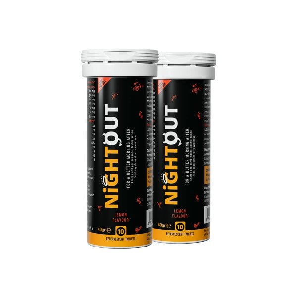 NightOut Recovery Drink – Morning-After Support | Fizzy Lemon, Pack of 2