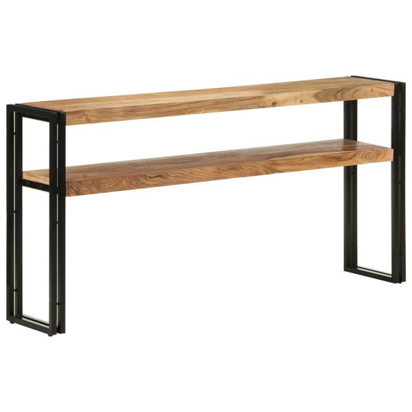 Berkfield Console Table 150x30x75 cm Solid Acacia Wood