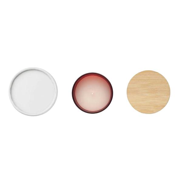 MidOcean Keops Cinnamon Plant-Based Scented Candle - Burgundy - 