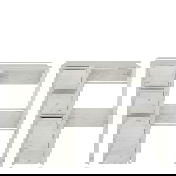 Furniture To Go Angel 3 Drawer Desk in White Craft Oak