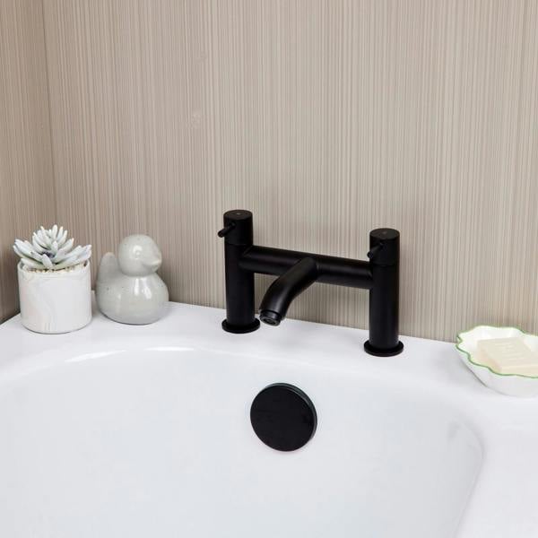 Flode Kumla | Bath Filler | Matt Black