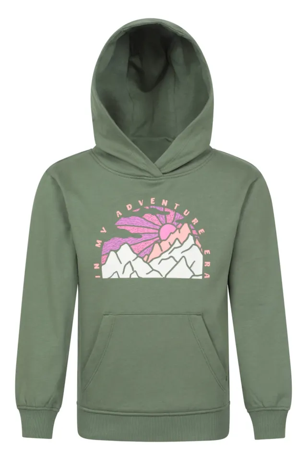 Mountain Warehouse Kids Adventure Lightweight Outdoor Hoodie - Green
