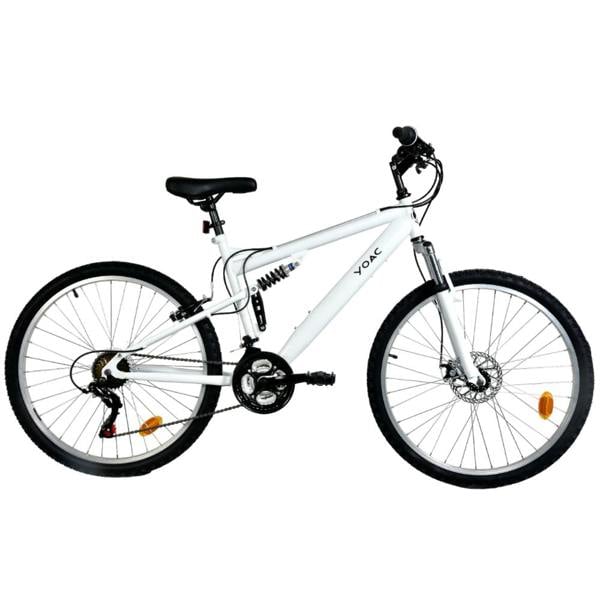 YOAC 84 Link Mountain Bike, 18 Speed - White