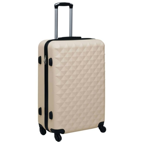 Berkfield Hardcase Trolley Gold ABS