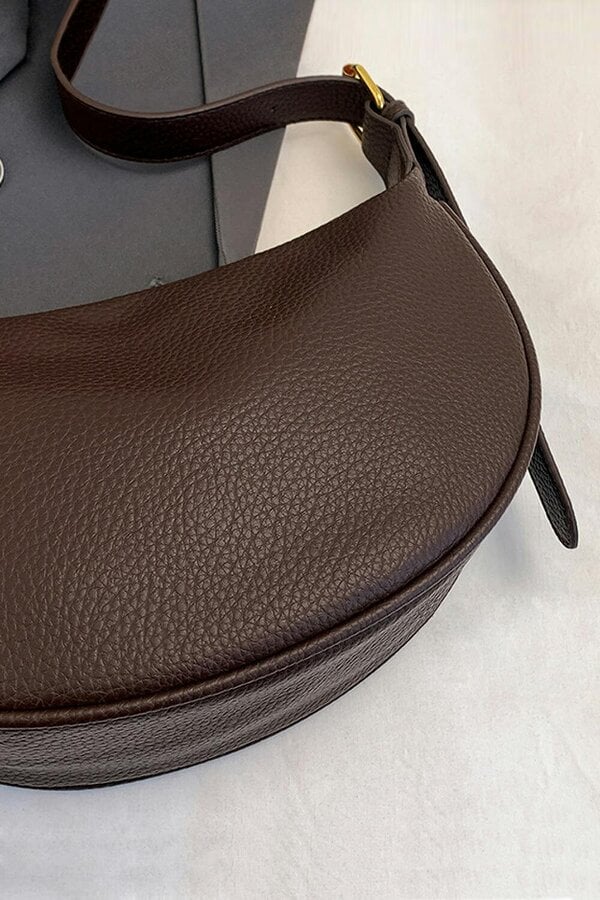 XY LONDON Crescent Shape Shoulder Bag With Crossbody Strap