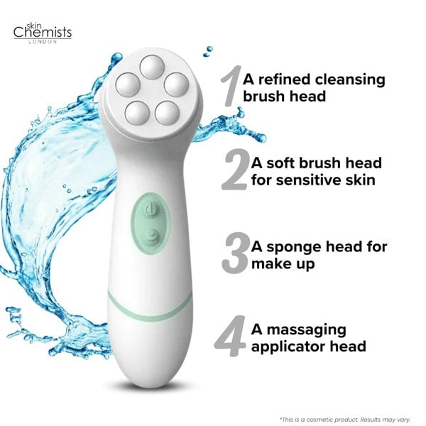 SC432 skinChemists Advanced Facial & Body Cleansing Brush - 4 Heads