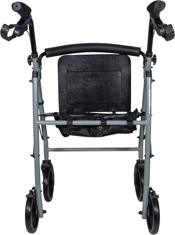 Aidapt Four Wheeled Rollator with Bag Silver