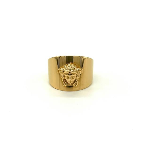 Versace Medusa Head Ring Gold