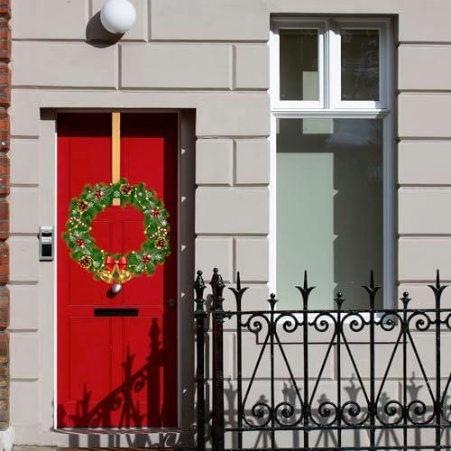 38cm Gold Metal Wreath Hanger for Doors, Slim Rust-Proof Hanging Hook for Home Decor image 7