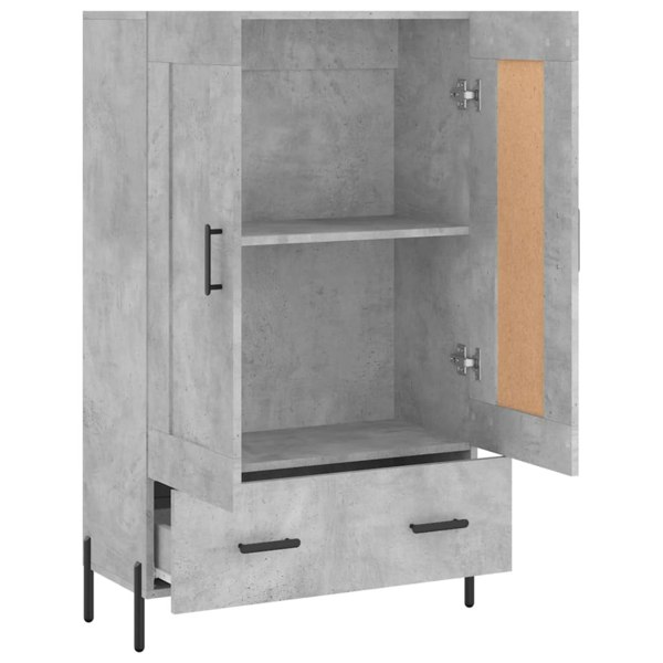 Berkfield Highboard Concrete Grey 69.5x31x115 cm Engineered Wood