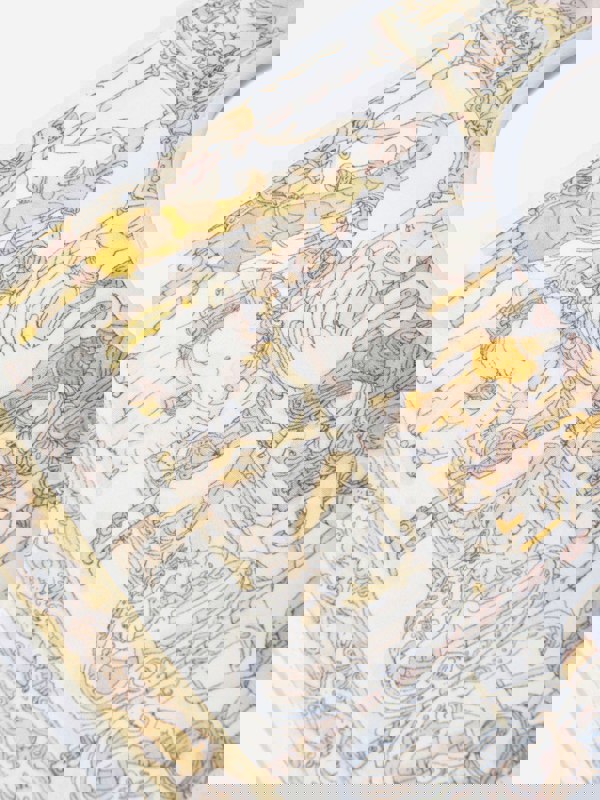 Atelier Choux Baby Girls Carousel Satin Bib in Pink