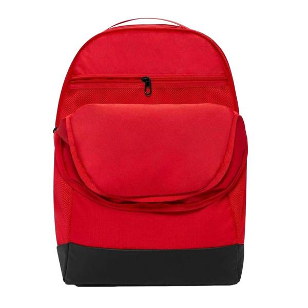 Nike Unisex Adult Brasilia Logo Backpack - Uni Red/Black/White - 