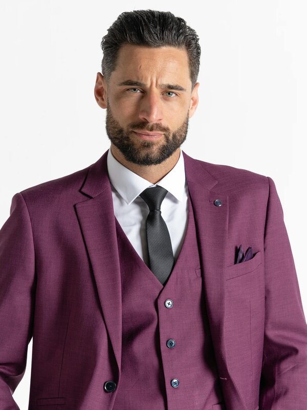 V2 Classic Henry - Purple Three Piece Suit