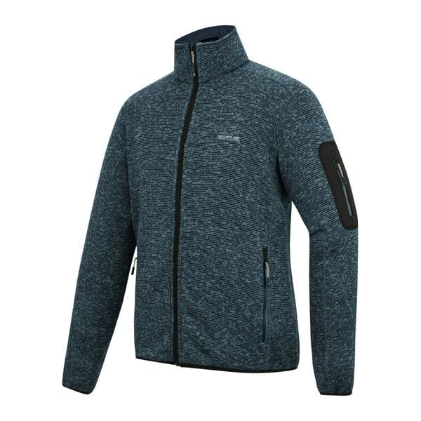 Regatta Mens Newhill Marl Full Zip Fleece Jacket - China Blue - 
