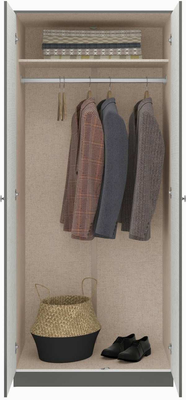 Seconique Denver 2 Door Double Wardrobe 4 Piece Bedroom Set