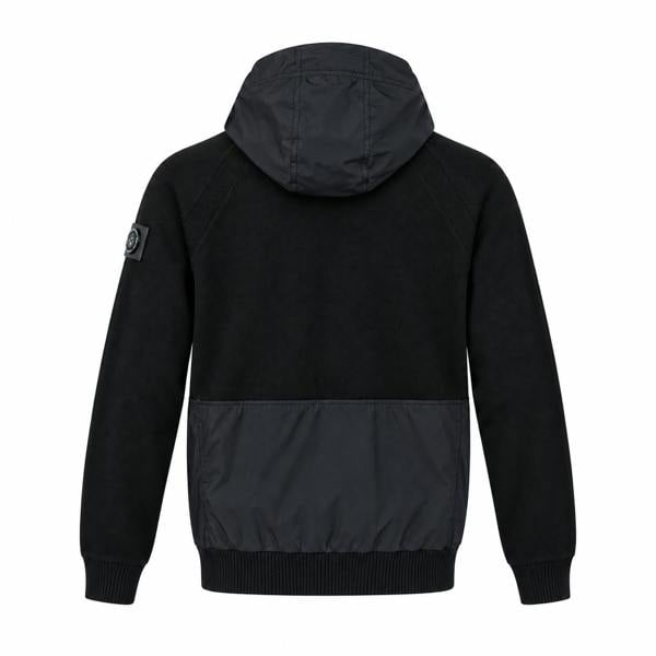 Marshall Artist Newbury Hybrid Knitted Hoodie Black