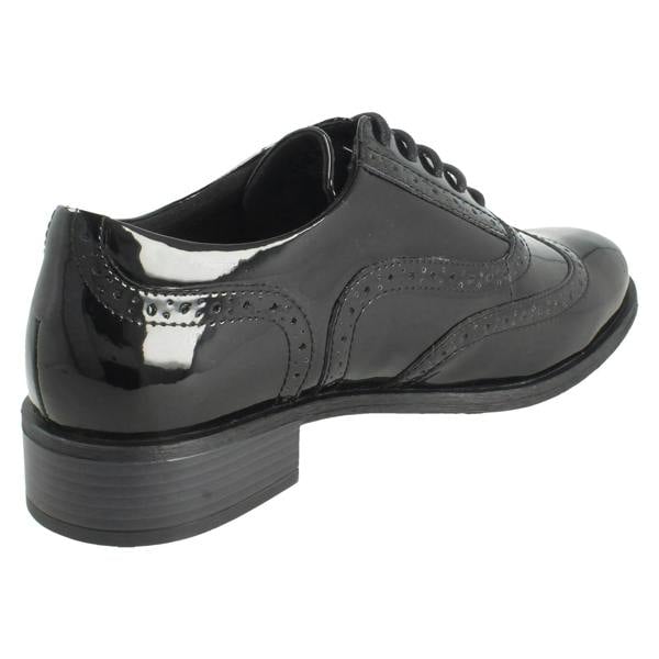 Clarks Ladies Clarks Lace Up Smart Brogue Shoes Havisham Oak