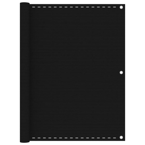 Berkfield Balcony Screen Black 120x400 cm HDPE