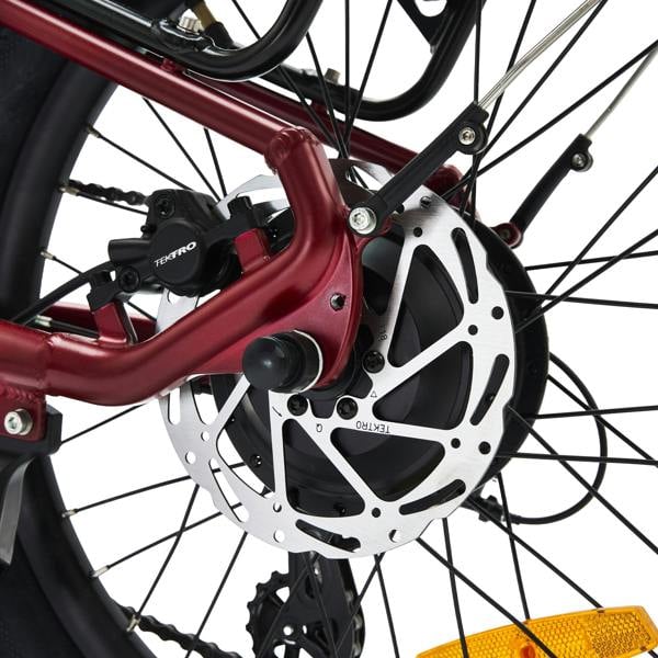 Hygge Bikes Virum 2026 - Folding Ultra-Light E-Bike 36V 10Ah - Sangria Red