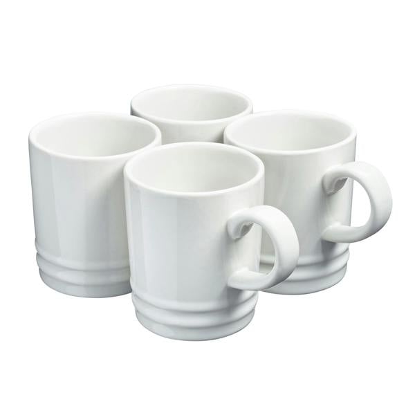 Cooks Professional 4 Piece Mug Set | 350ml | White