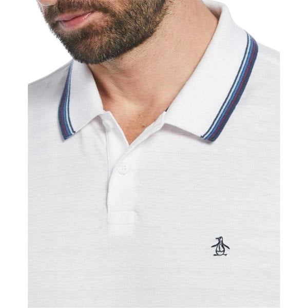 Original Penguin Mens Tipped Regular Polo Shirt - White - 