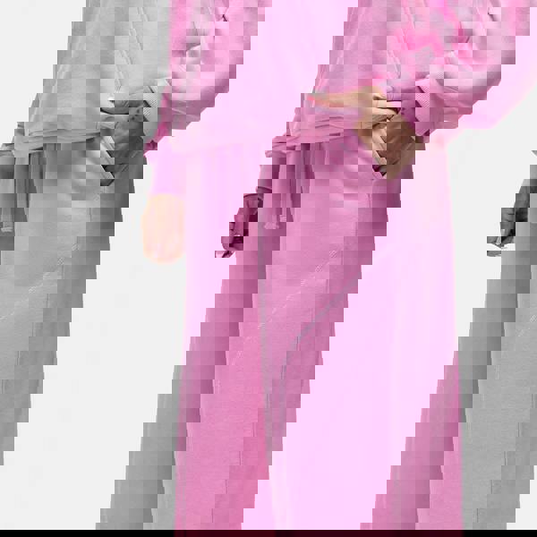 Good For Nothing Pink Contrast Stitch Relaxed Jogger - Pink Image 3