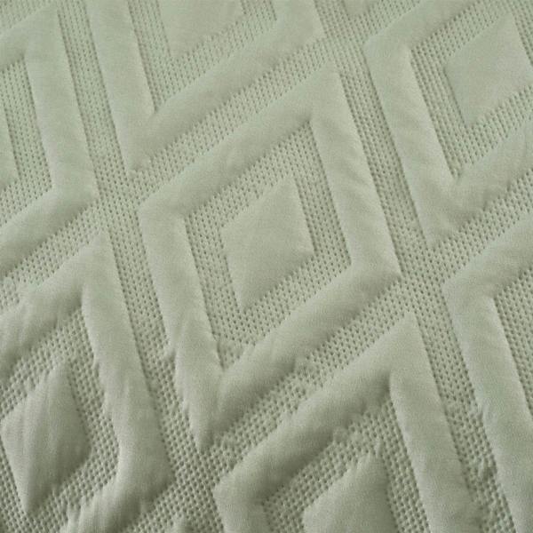 Jacob Geo Sage Green Duvet Cover Set