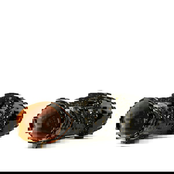 Embassy London Traveller - Black Gold - Women's leather higher ankle boot in gold and black