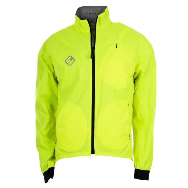 ETC Ladies Arid Verso Weatherproof Reflective Cycling Rain Jacket - Silver/Yellow
