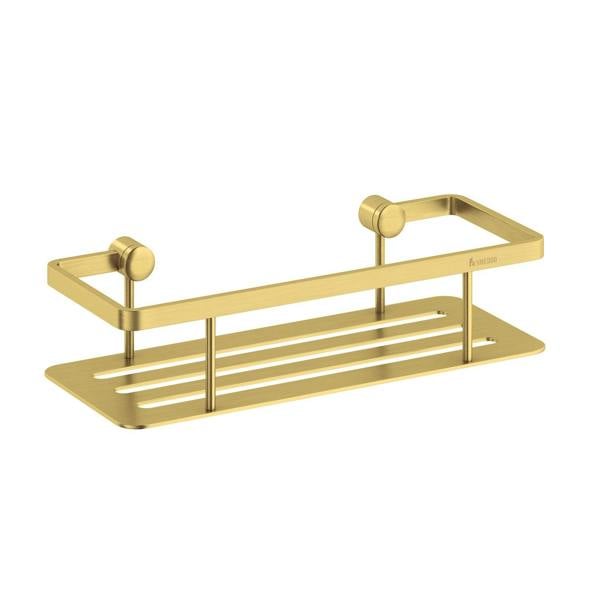 Brushed brass shower basket